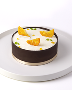 6吋 柑橘黑巧慕斯