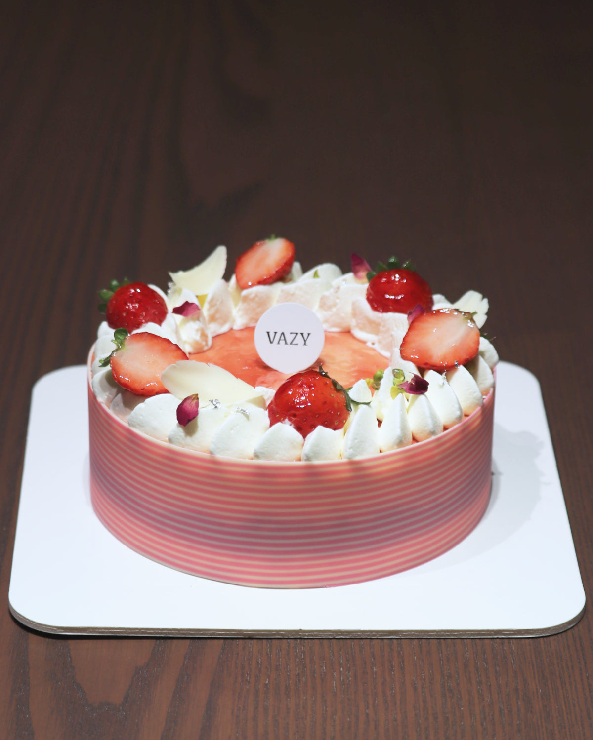 6吋 百香覆盆子慕斯