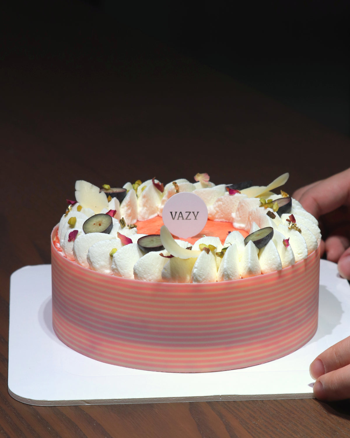 6吋 百香覆盆子慕斯