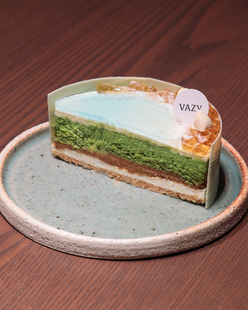 6吋 抹茶海濱慕斯